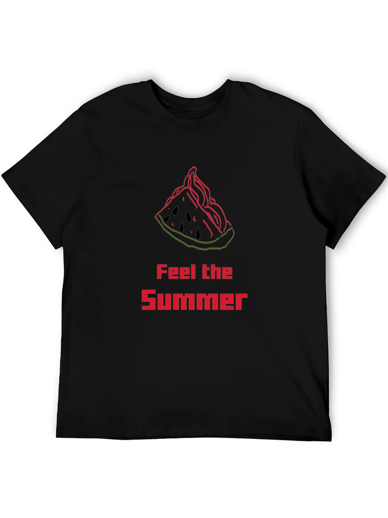 Feel The Summer T-Shirt - Watermelon Slice Design