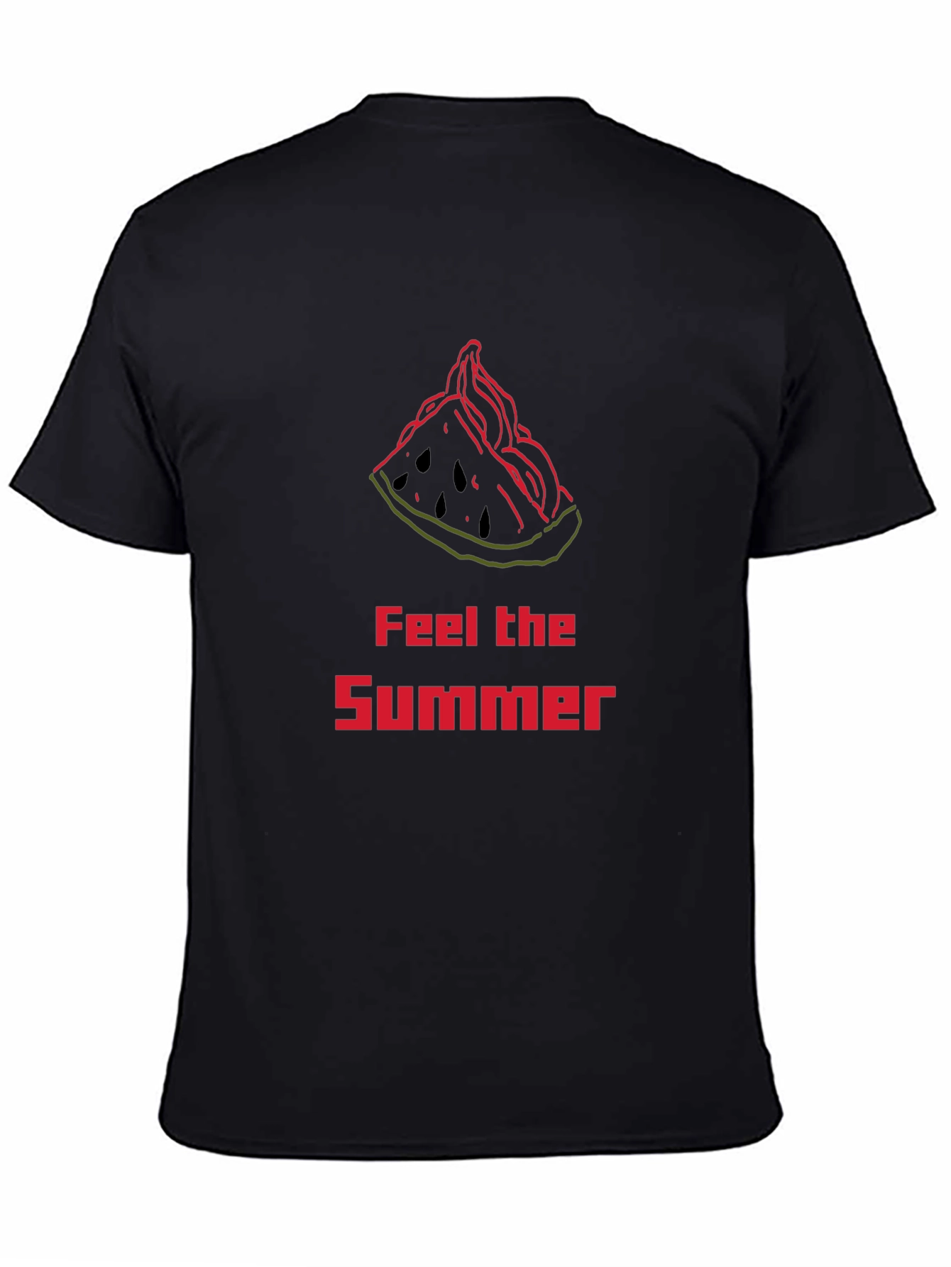 Feel The Summer T-Shirt - Watermelon Slice Design