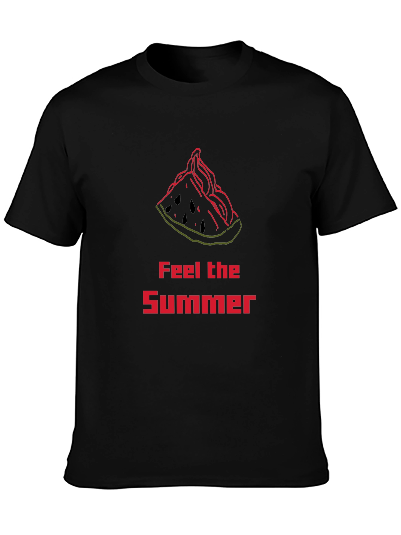 Feel The Summer T-Shirt - Watermelon Slice Design