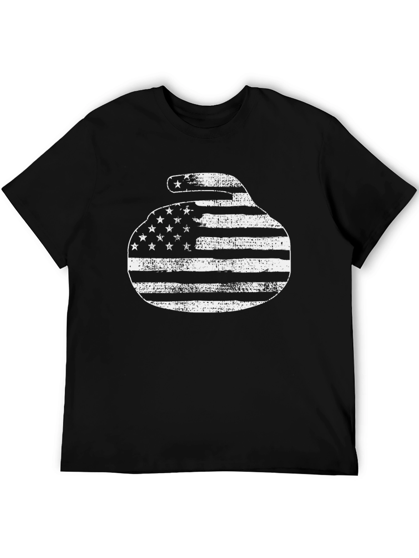 USA Curling Rock T-Shirt