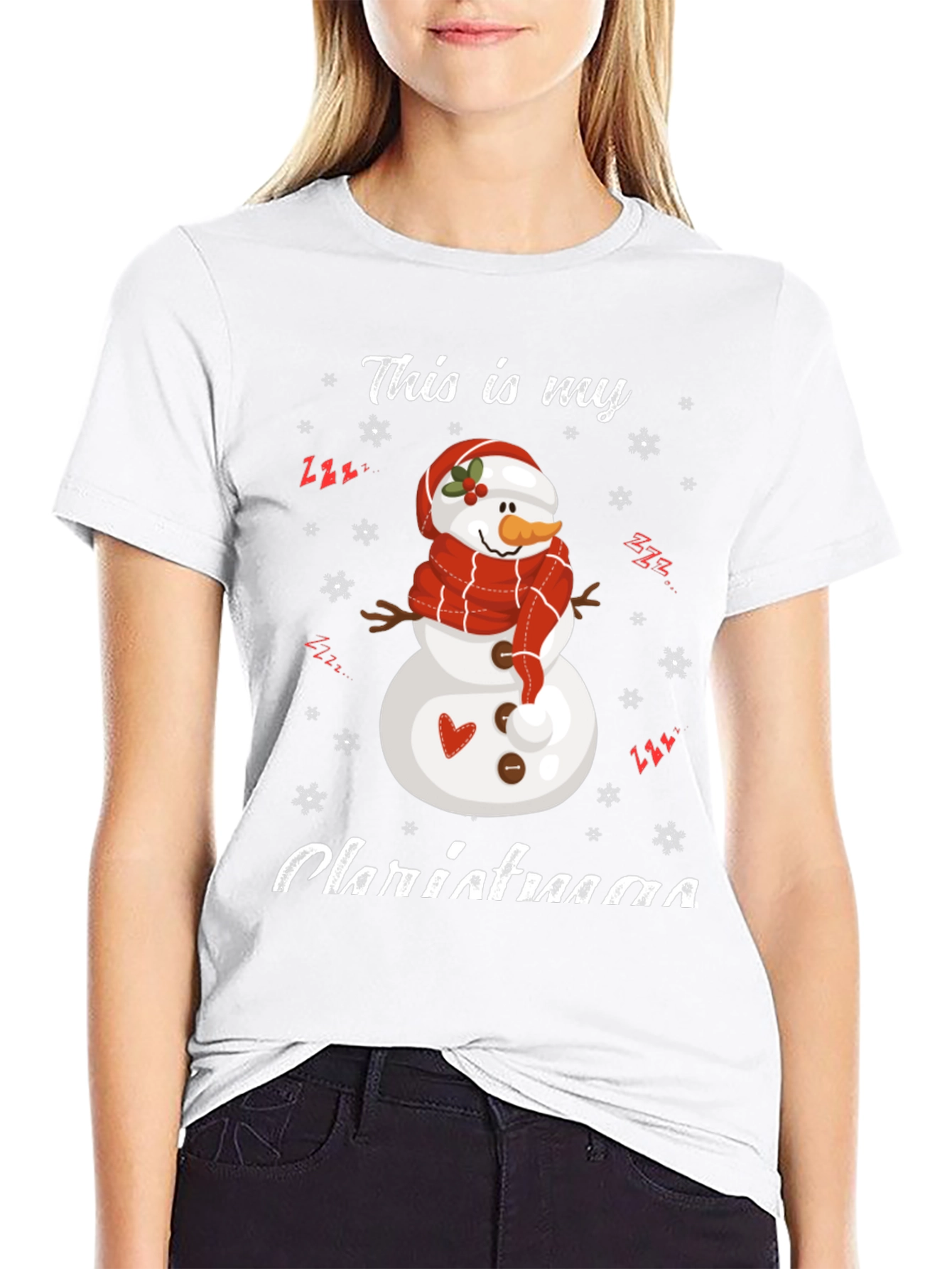 Festive Snowman Christmas T-Shirt