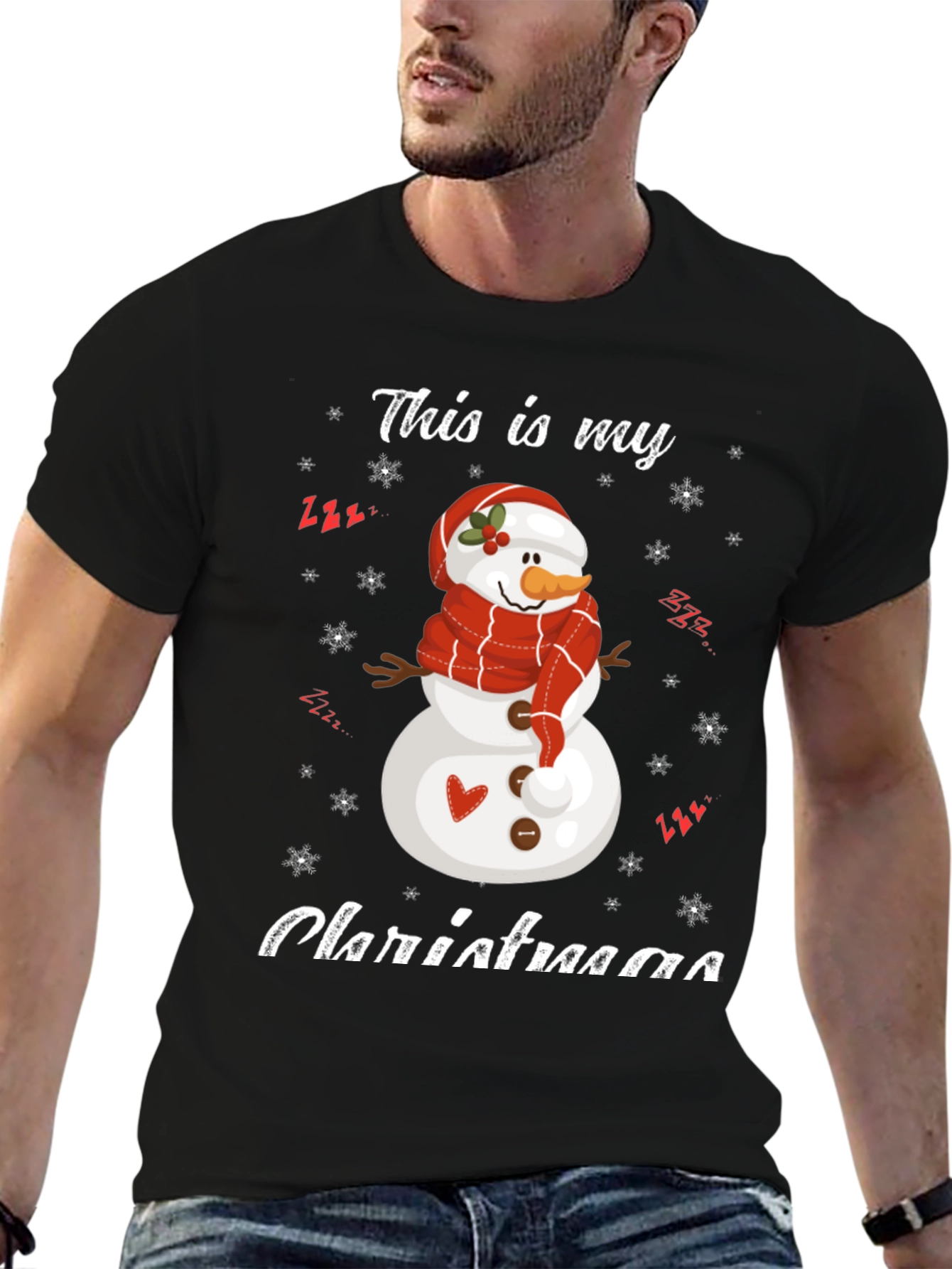 Festive Snowman Christmas T-Shirt