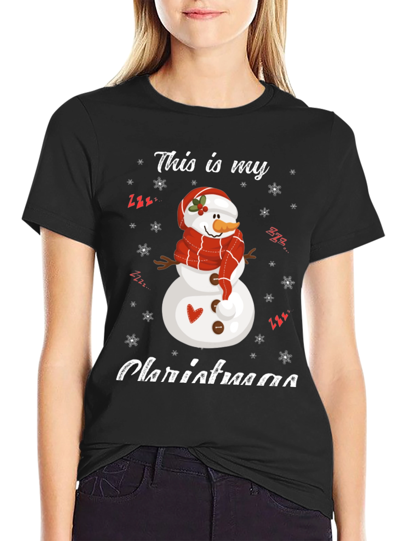 Festive Snowman Christmas T-Shirt
