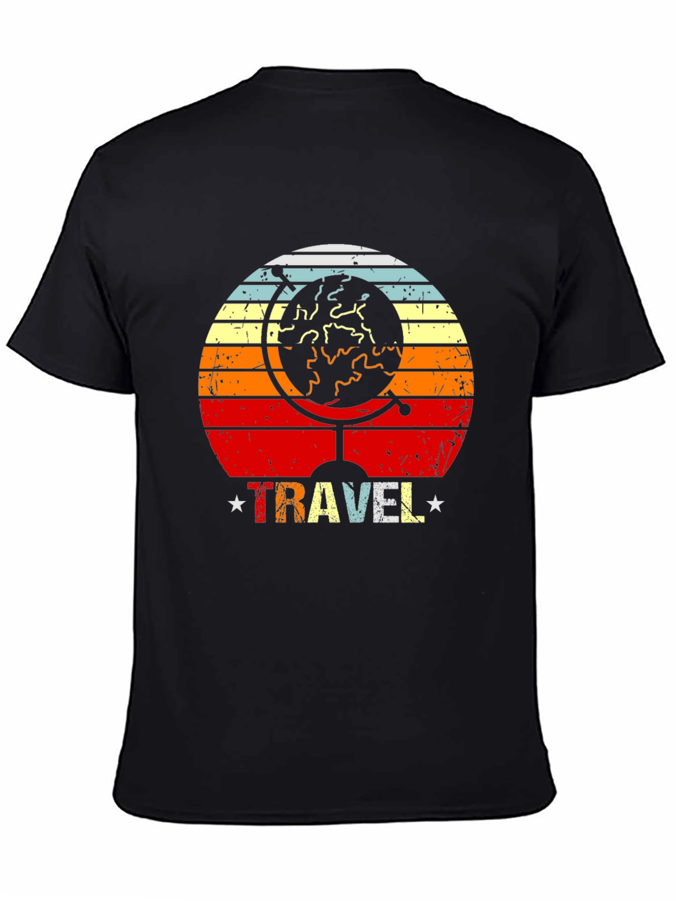 Retro Travel Globe Graphic T-Shirt
