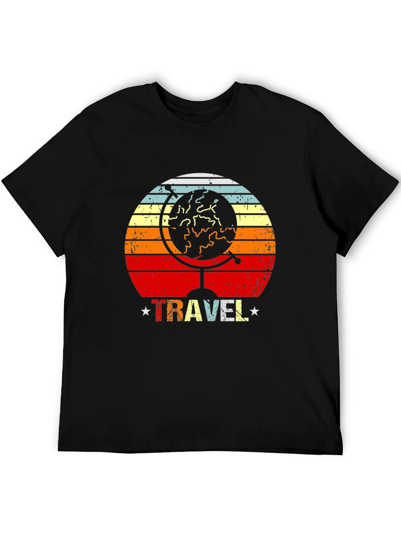 Retro Travel Globe Graphic T-Shirt
