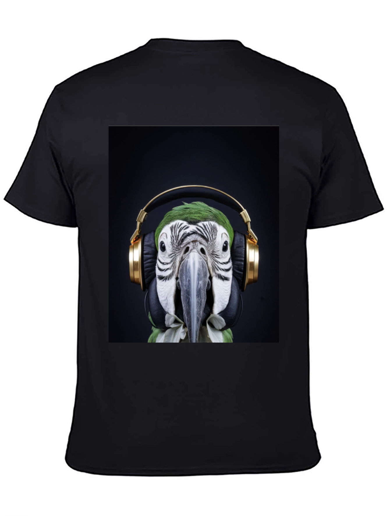 Parrot DJ Graphic Tee - Cool Bird with Headphones