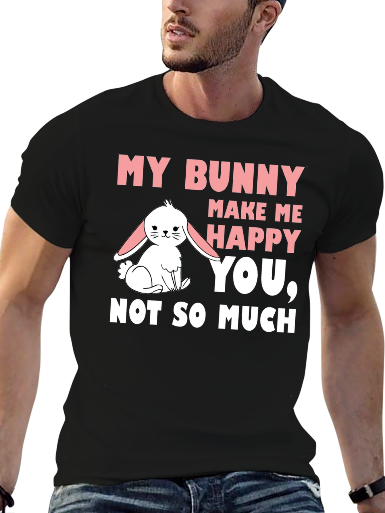 My Bunny Makes Me Happy Graphic T-Shirt