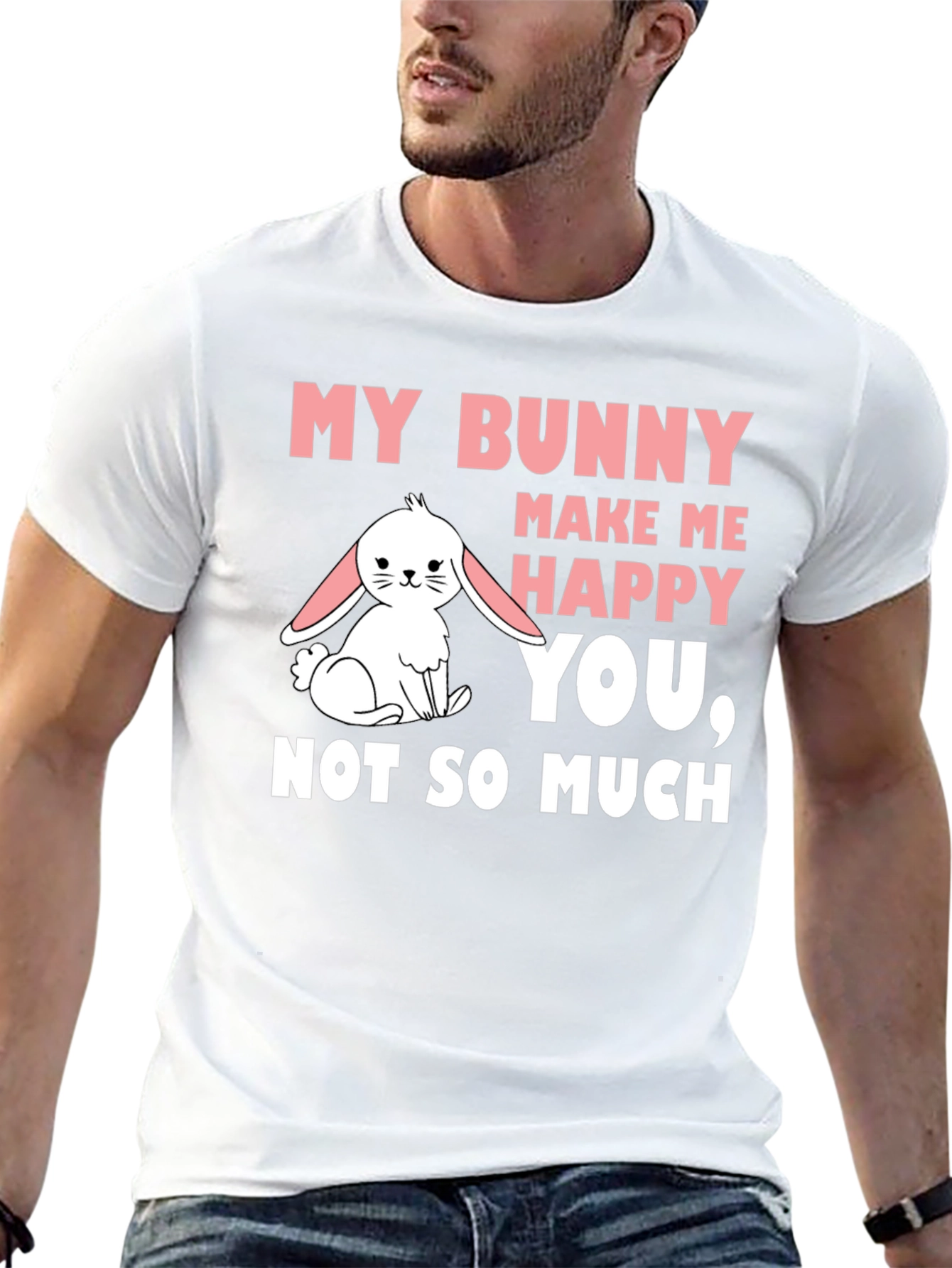 My Bunny Makes Me Happy Graphic T-Shirt