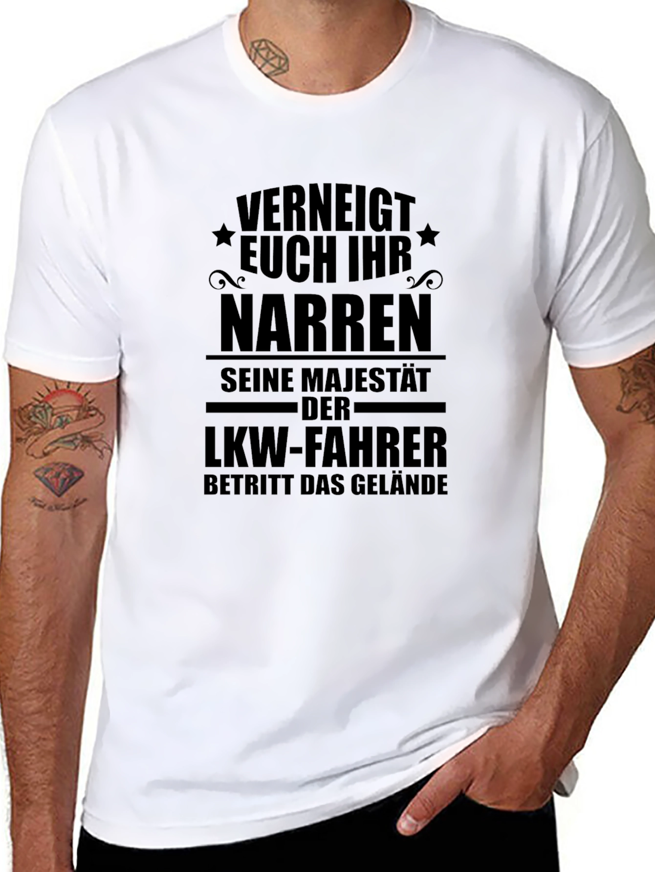 Funny Truck Driver T-Shirt - SINE MAJESTAT Design
