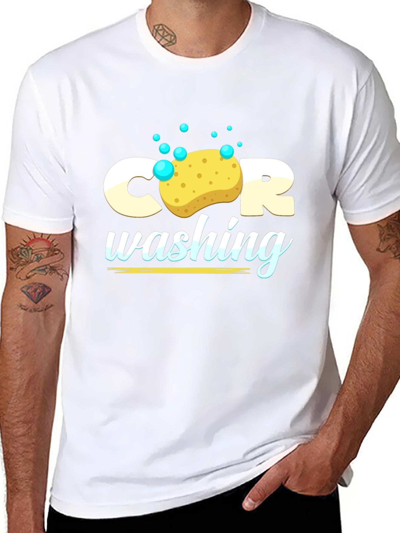 Car Wash Graphic Tee - Black T-Shirt