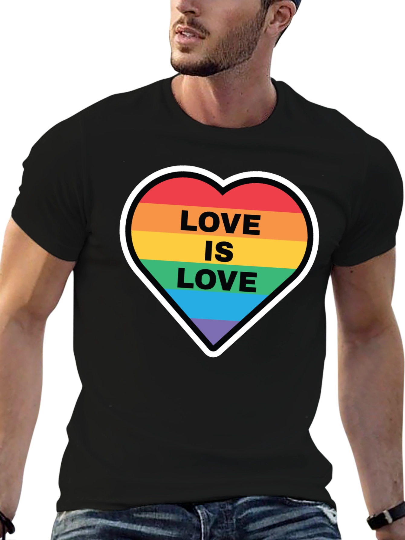 Love is Love Rainbow Heart T-Shirt