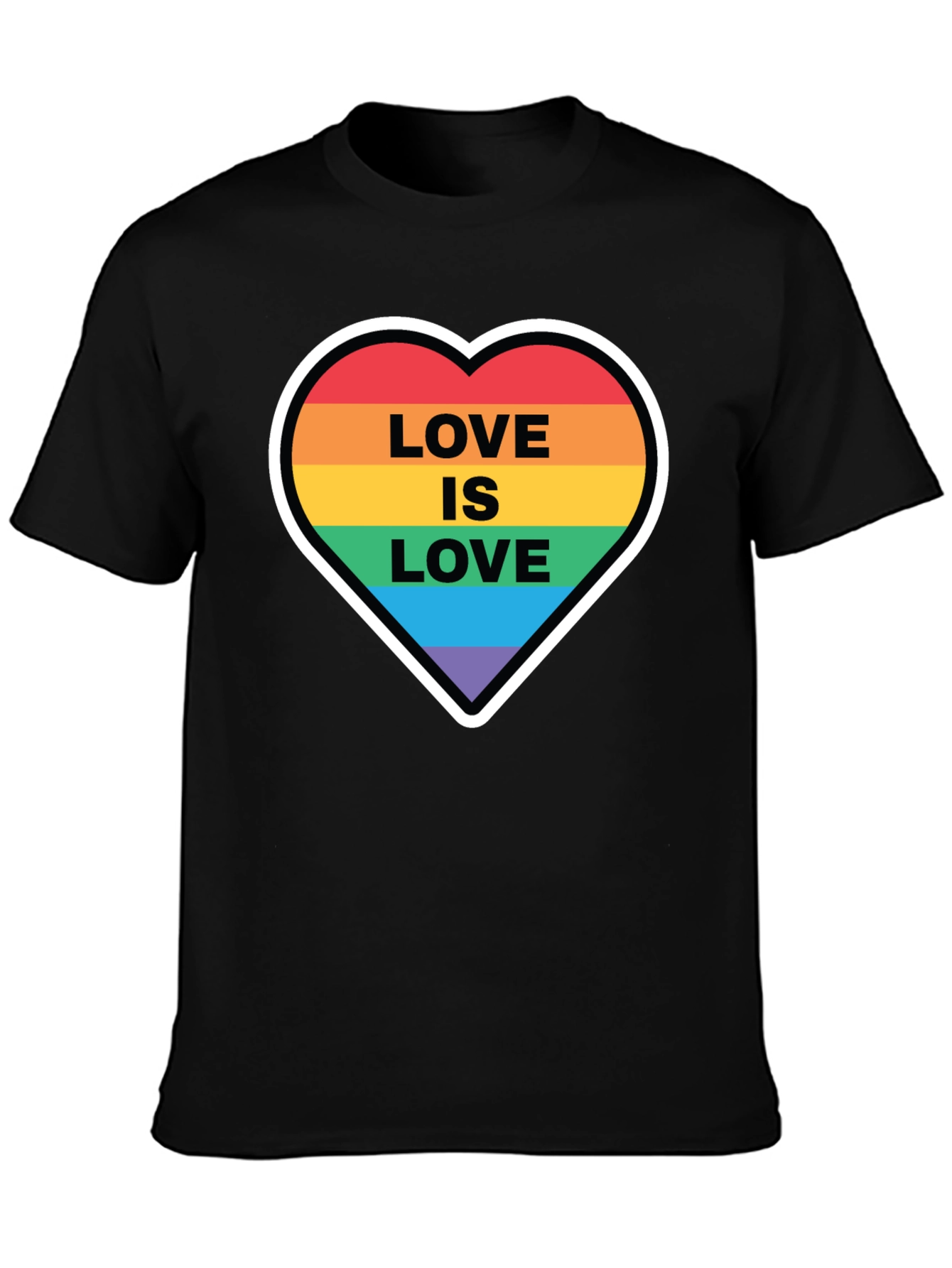 Love is Love Rainbow Heart T-Shirt