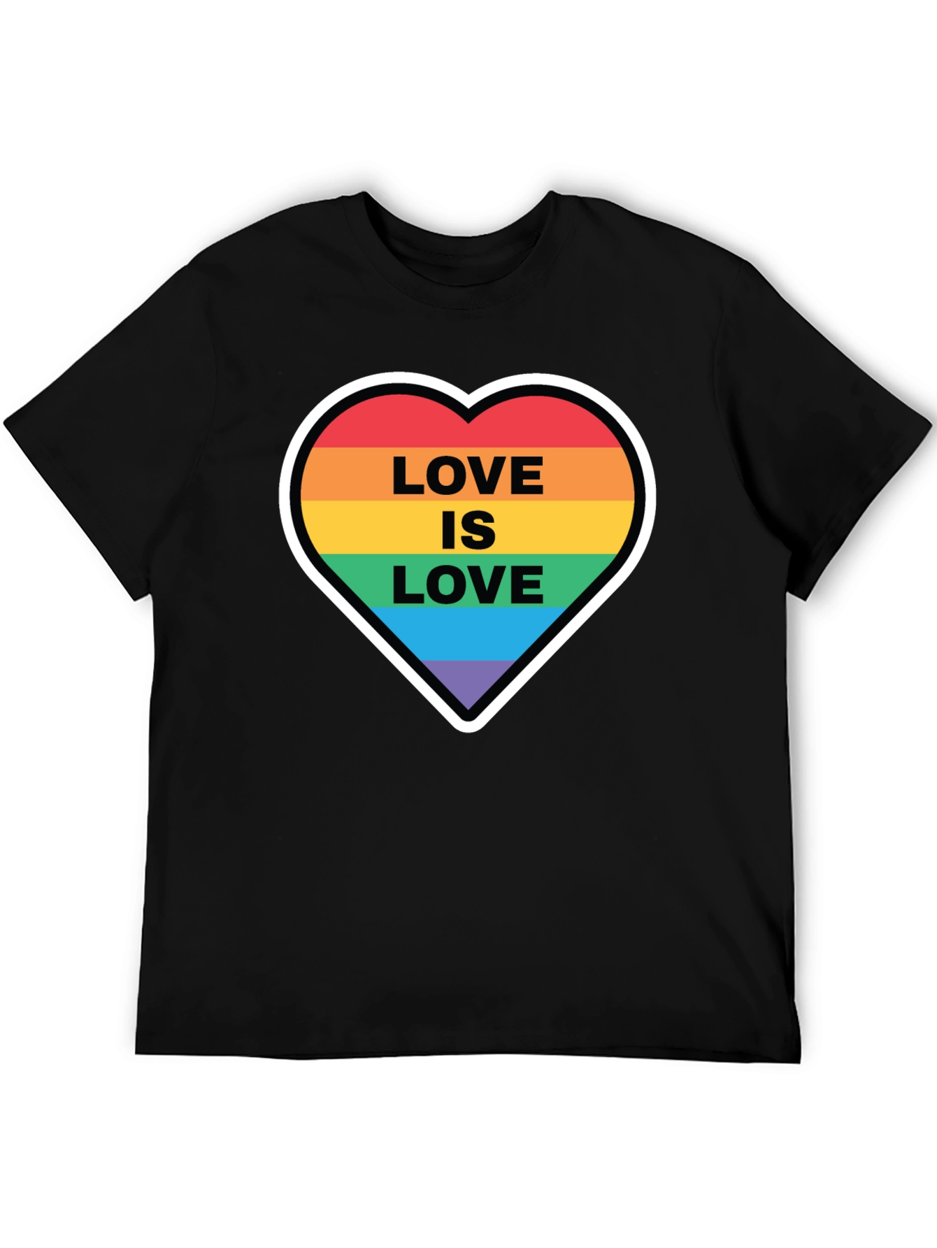Love is Love Rainbow Heart T-Shirt