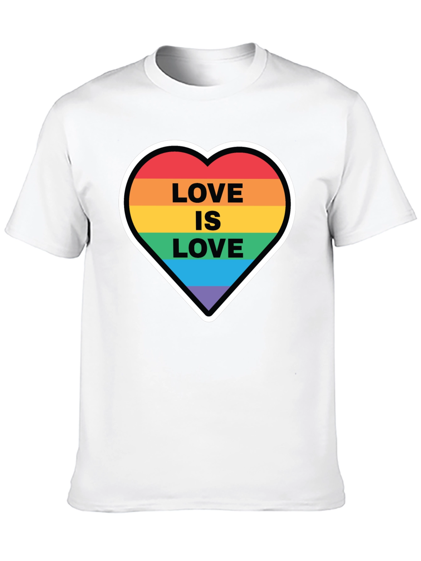 Love is Love Rainbow Heart T-Shirt