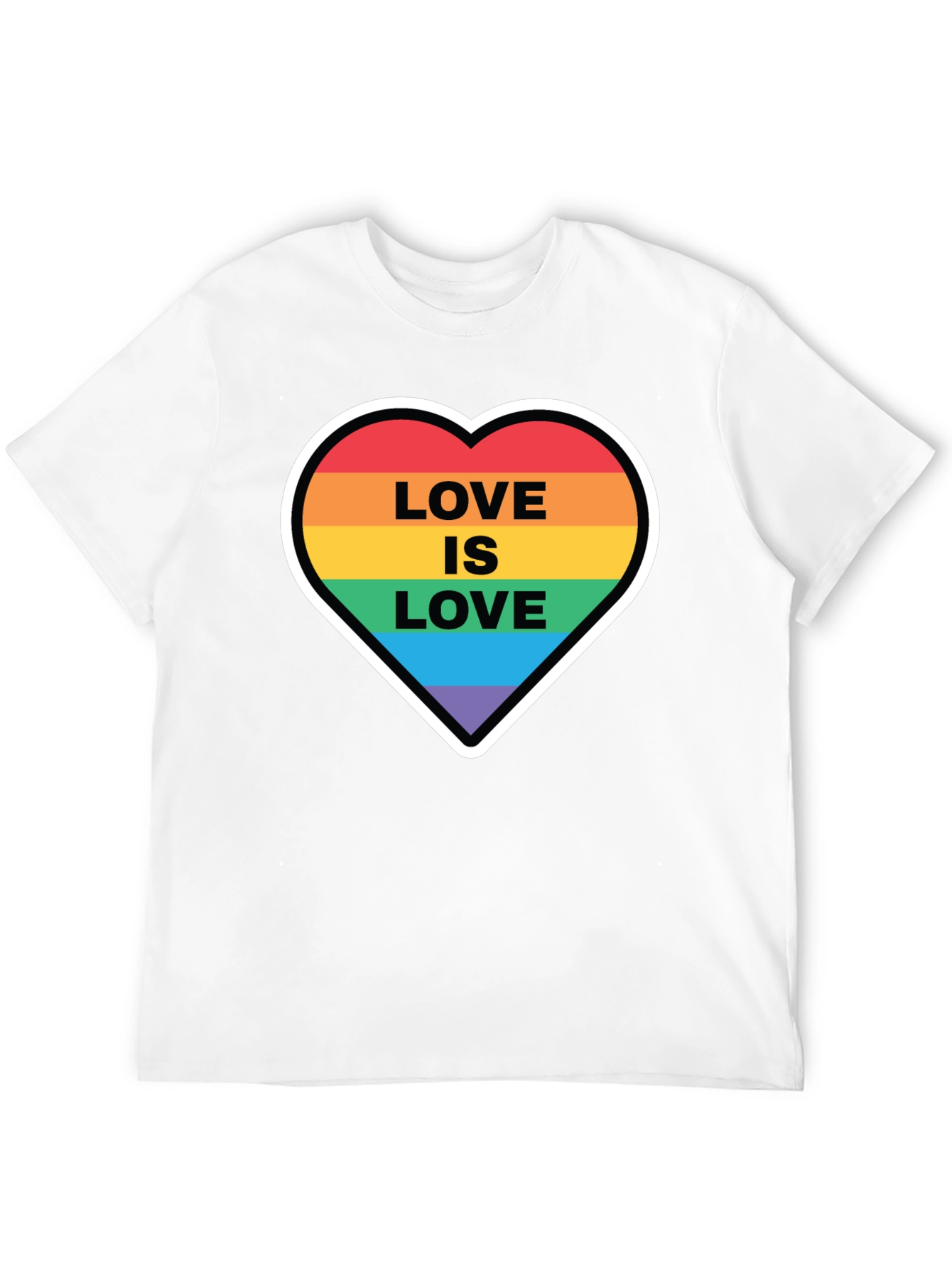 Love is Love Rainbow Heart T-Shirt