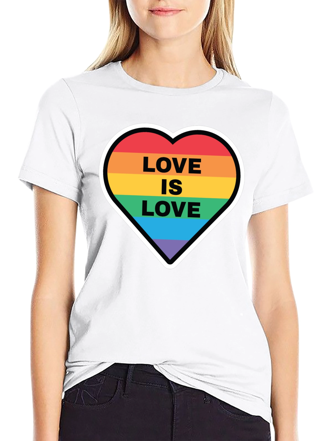 Love is Love Rainbow Heart T-Shirt