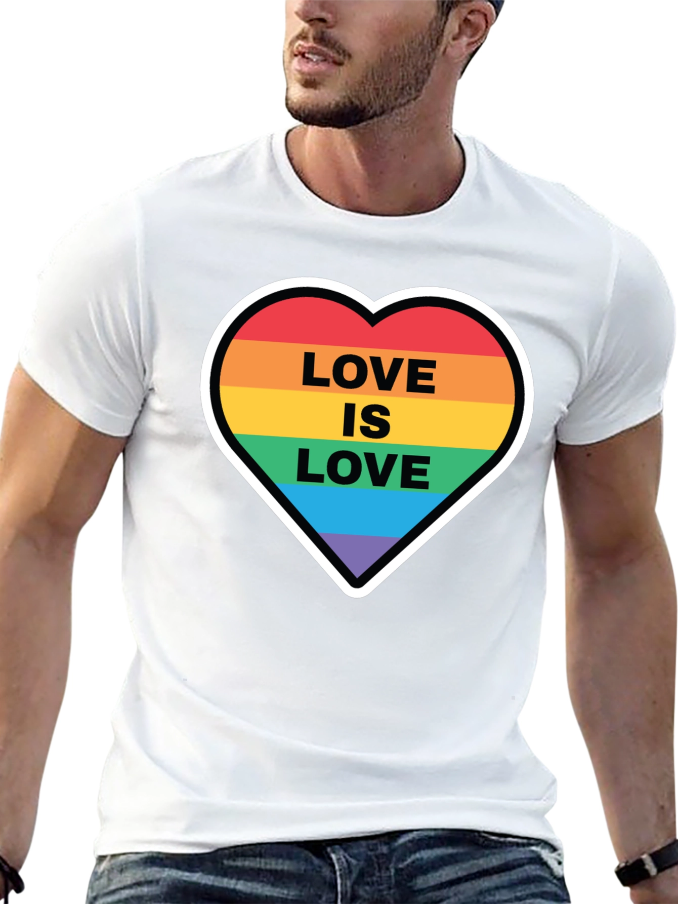Love is Love Rainbow Heart T-Shirt