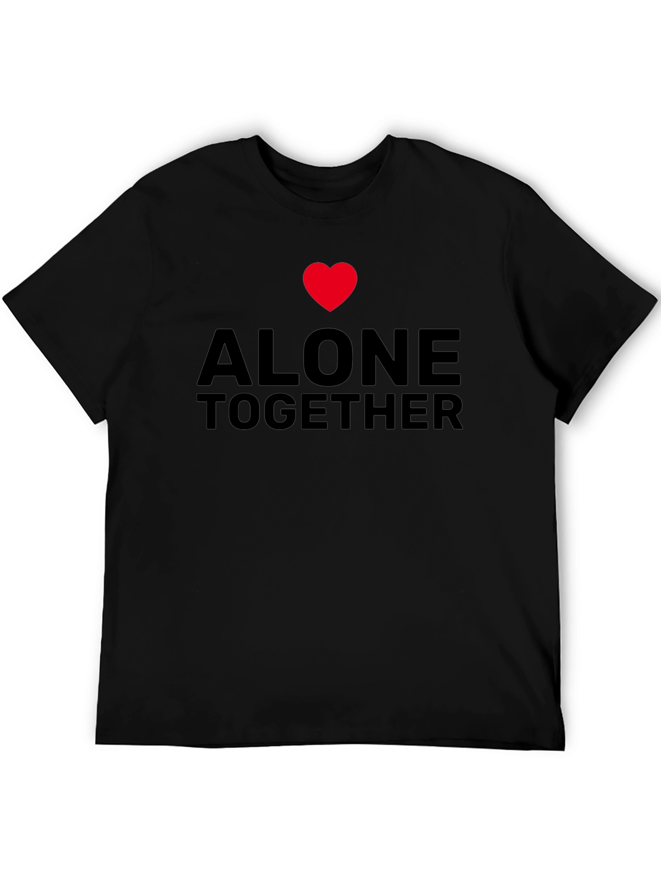 Alone Together Graphic Tee - Black Casual Shirt