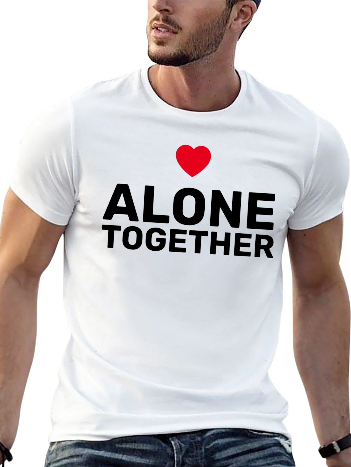 Alone Together Graphic Tee - Black Casual Shirt