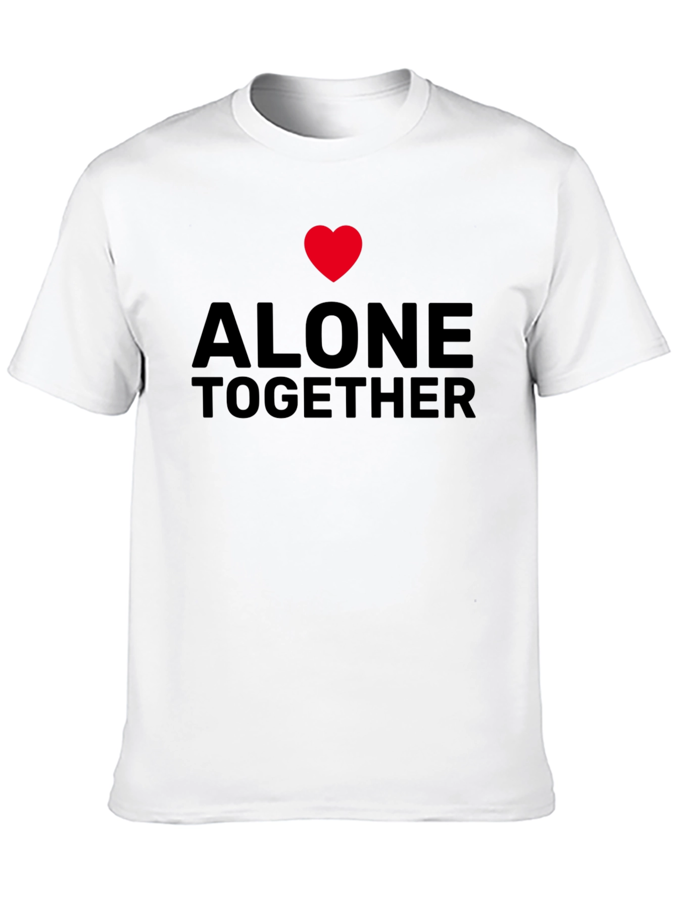 Alone Together Graphic Tee - Black Casual Shirt