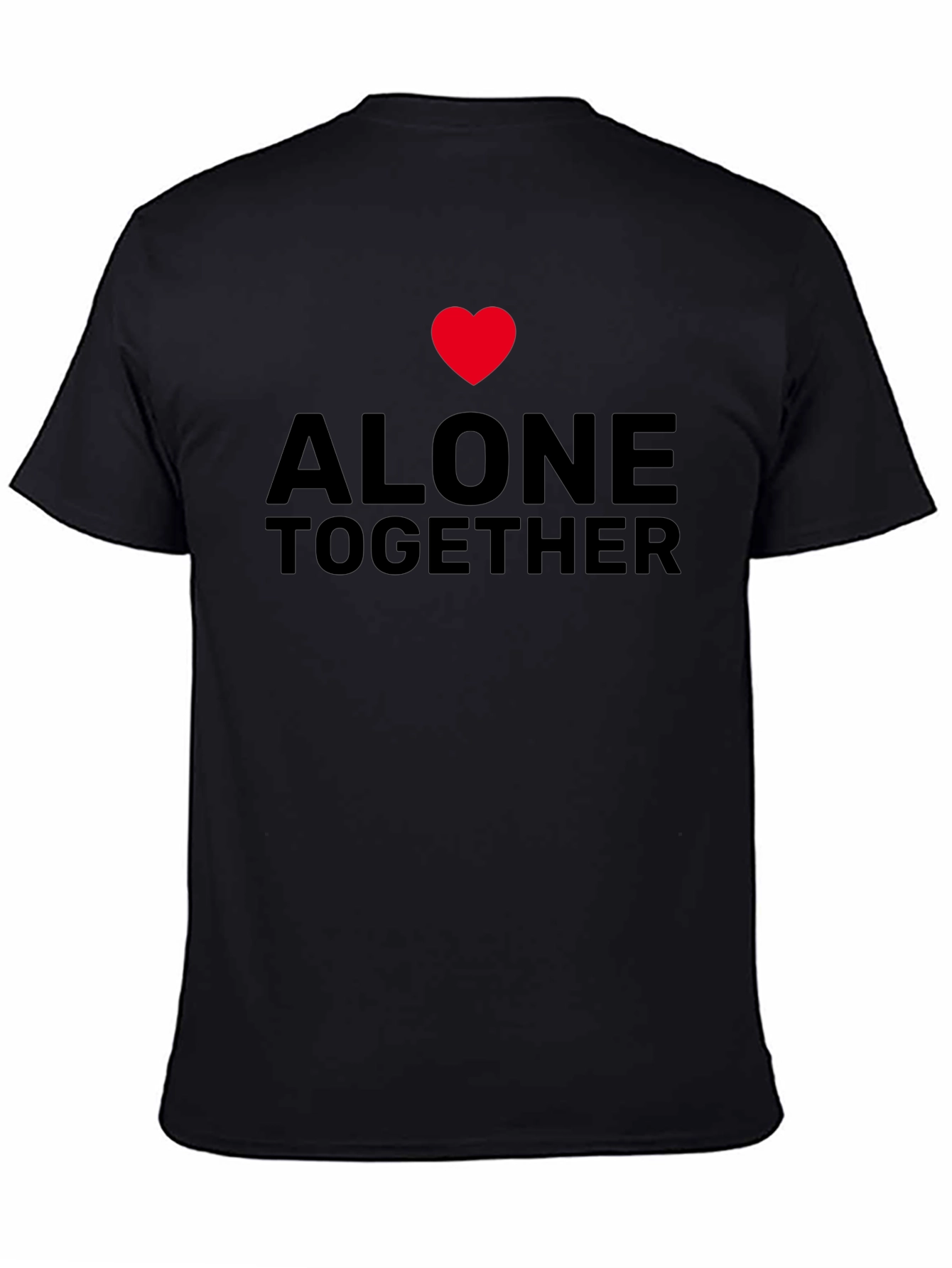 Alone Together Graphic Tee - Black Casual Shirt