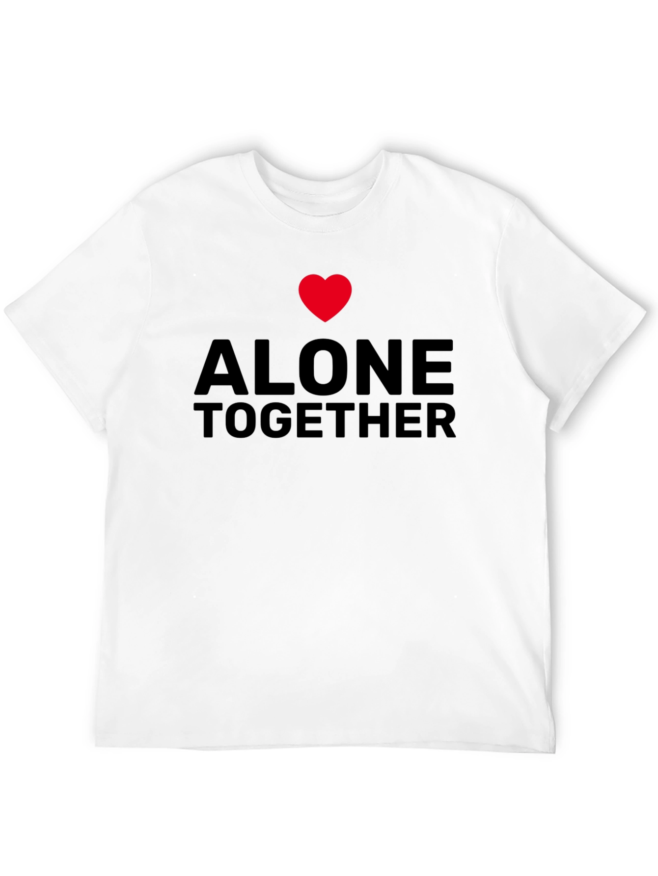 Alone Together Graphic Tee - Black Casual Shirt