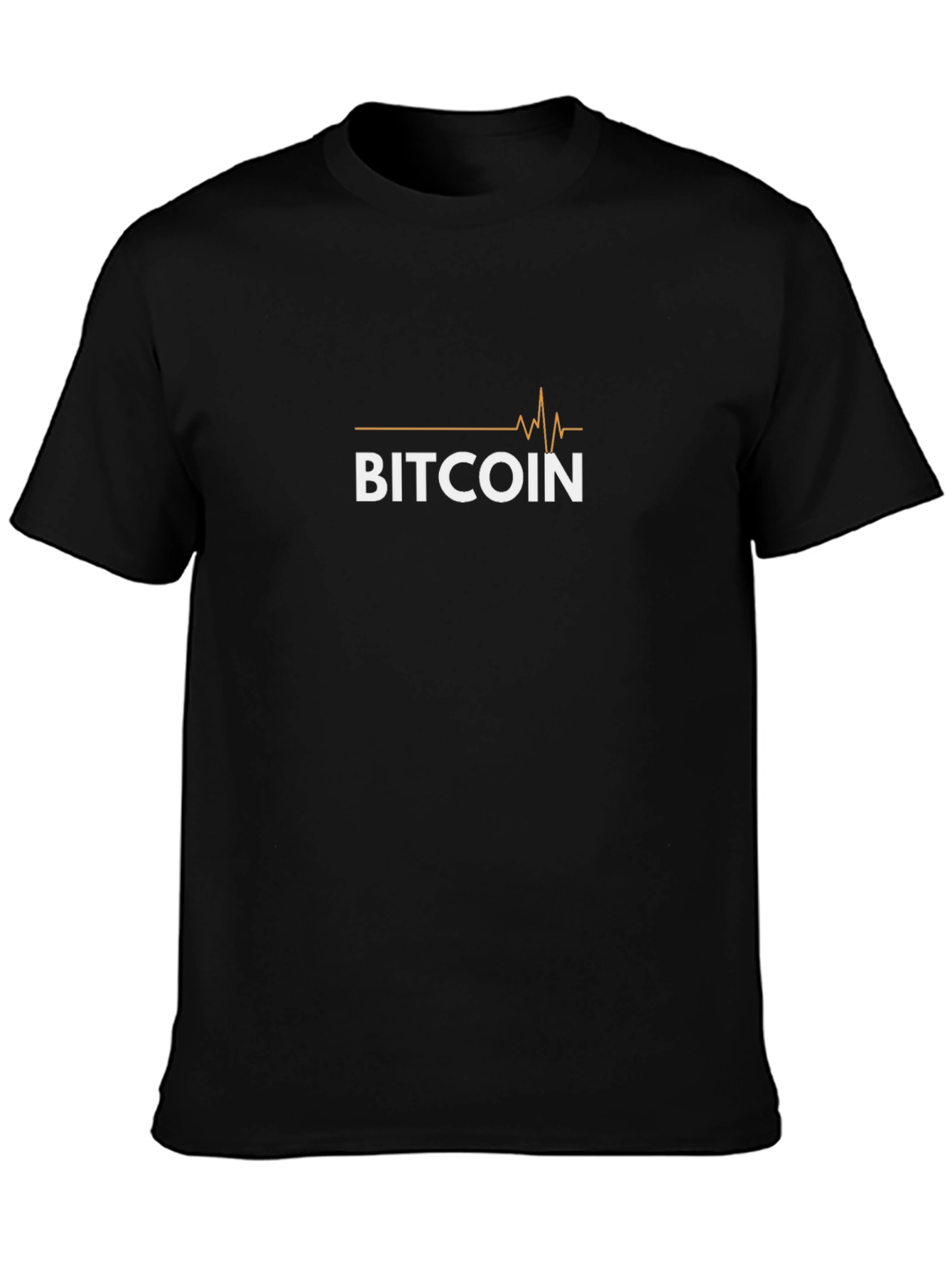 Bitcoin Pulse Black T-Shirt - Crypto Fashion
