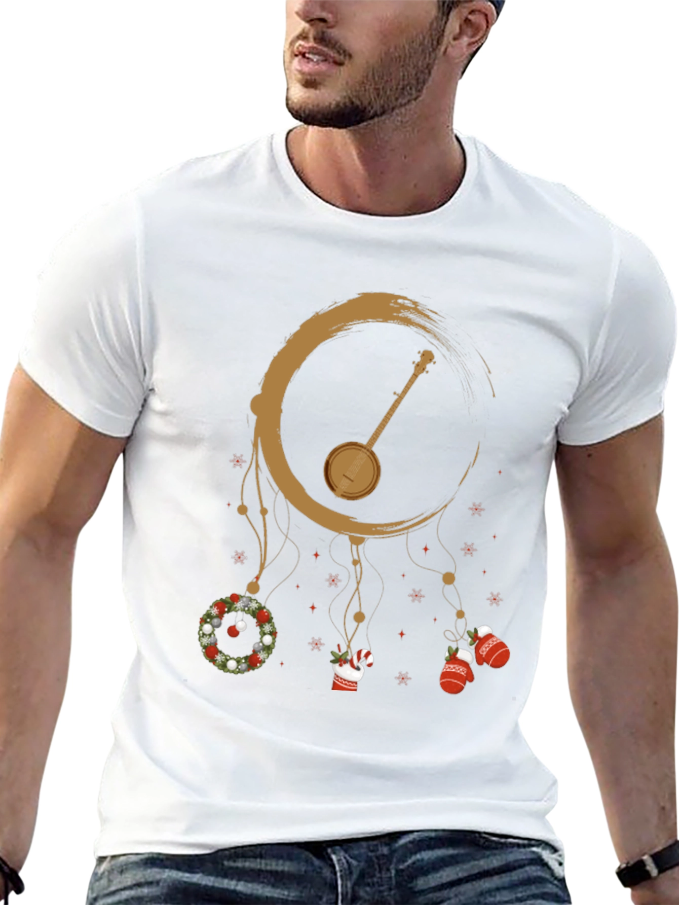 Banjo Christmas Dreamcatcher T-Shirt