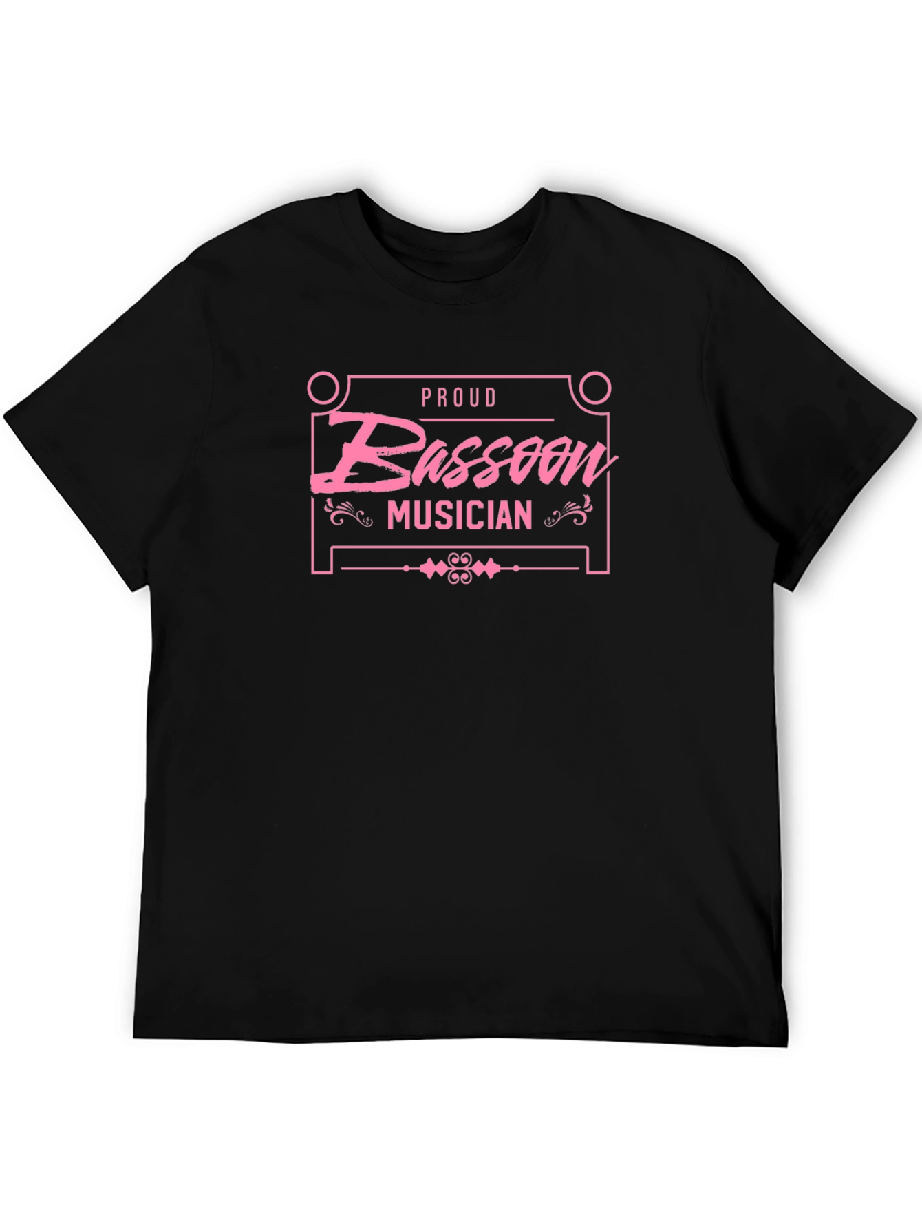 Proud Bassoon Musician Black T-Shirt