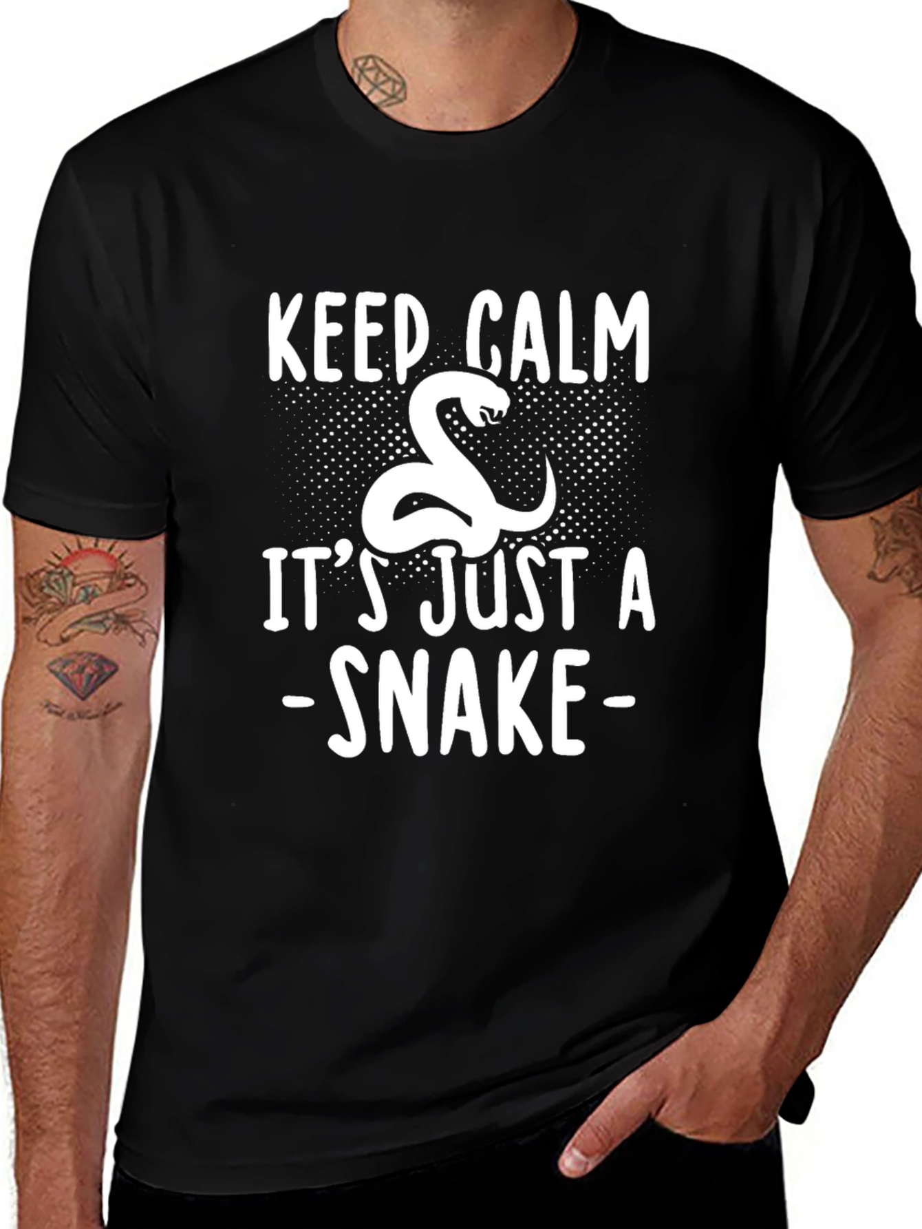 Keep Calm Snake Graphic Tee