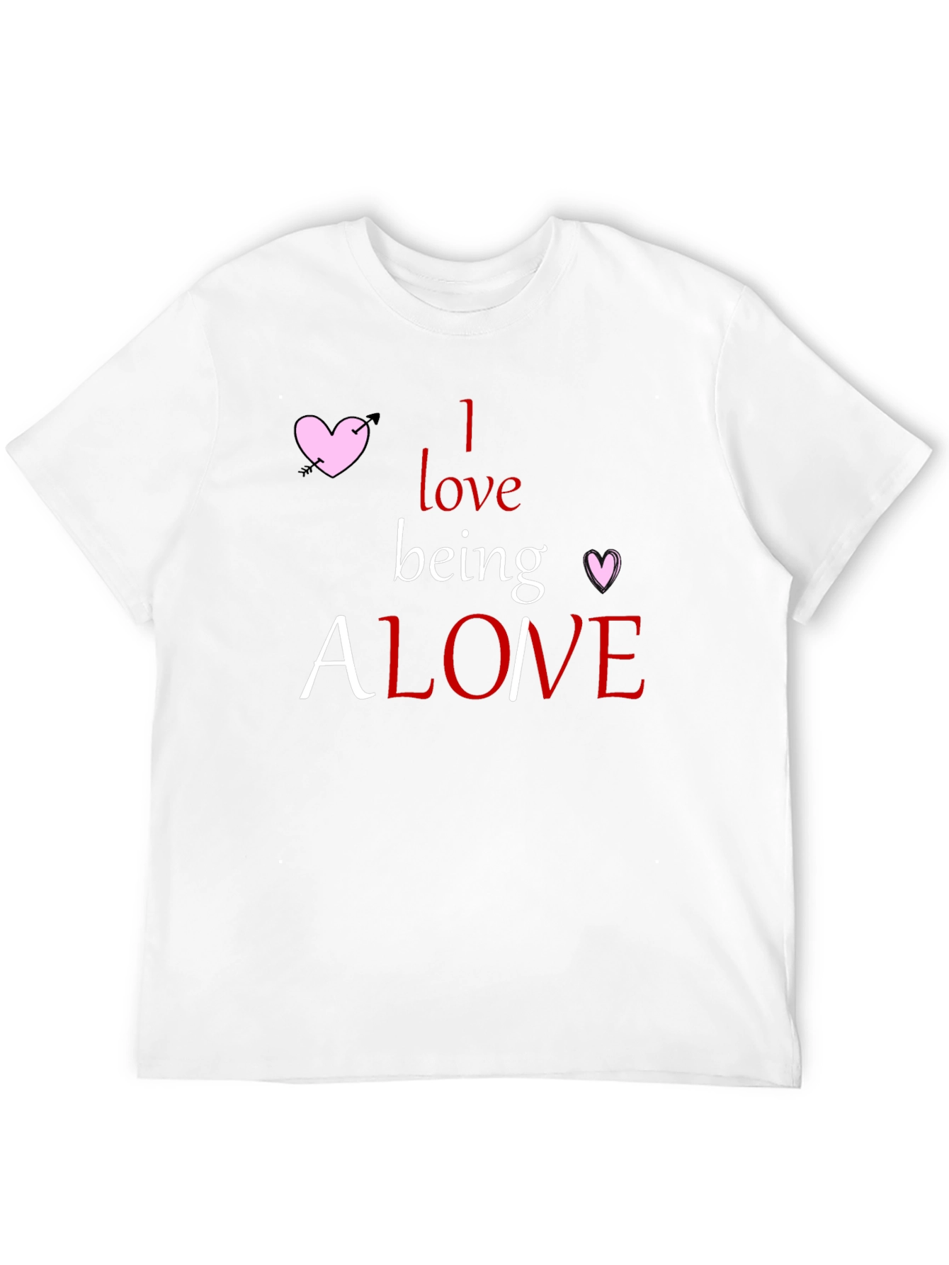 Alone T-Shirt - Heart Graphic Tee