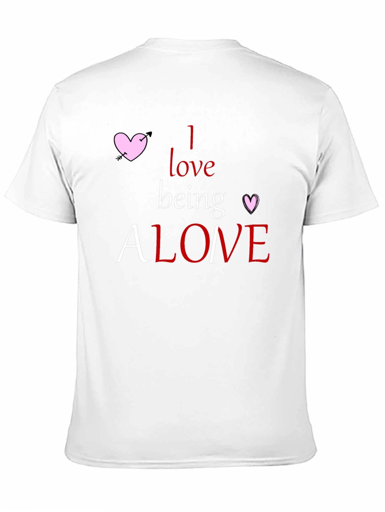 Alone T-Shirt - Heart Graphic Tee