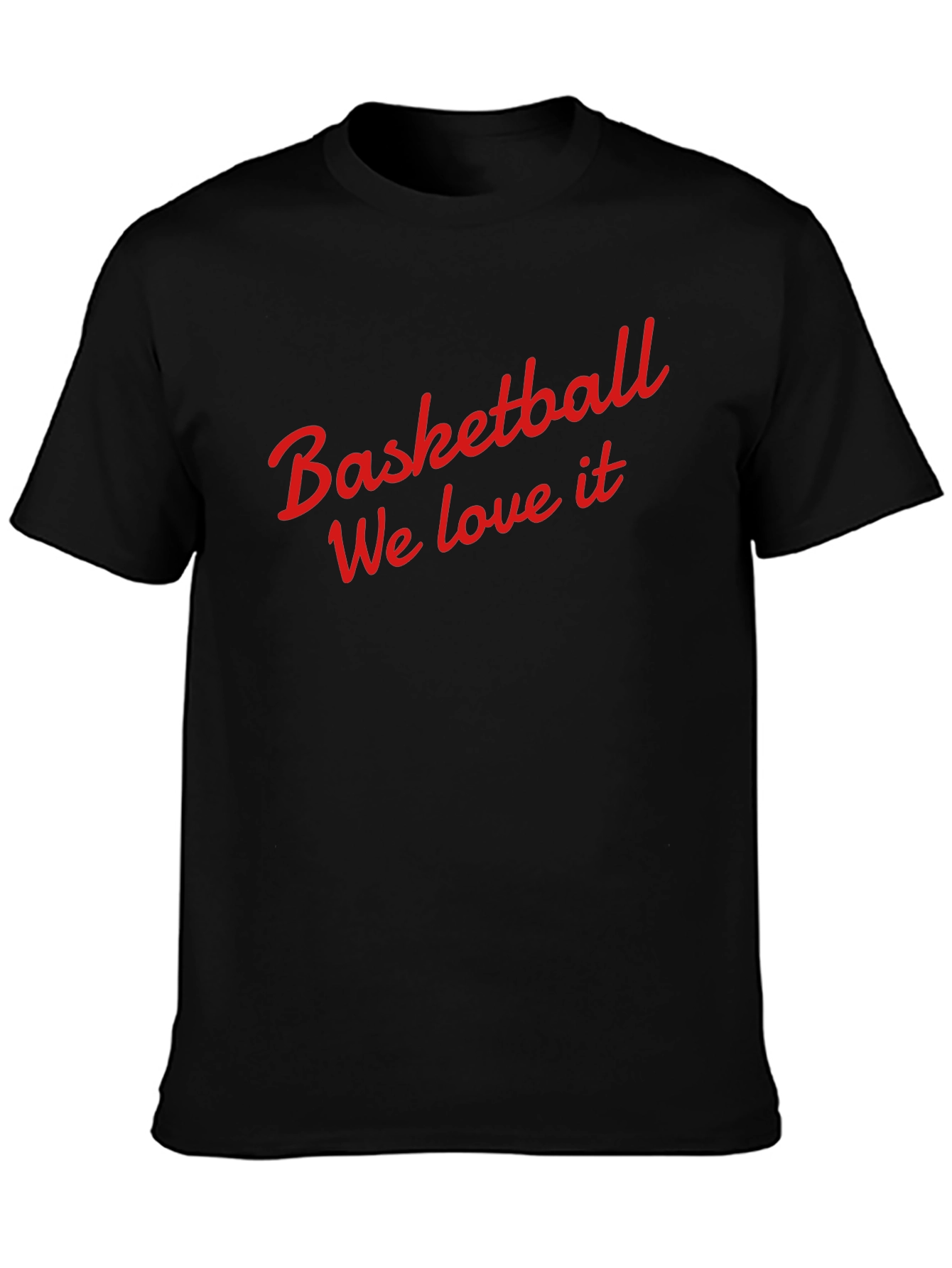 Basketball We Love It Black T-Shirt
