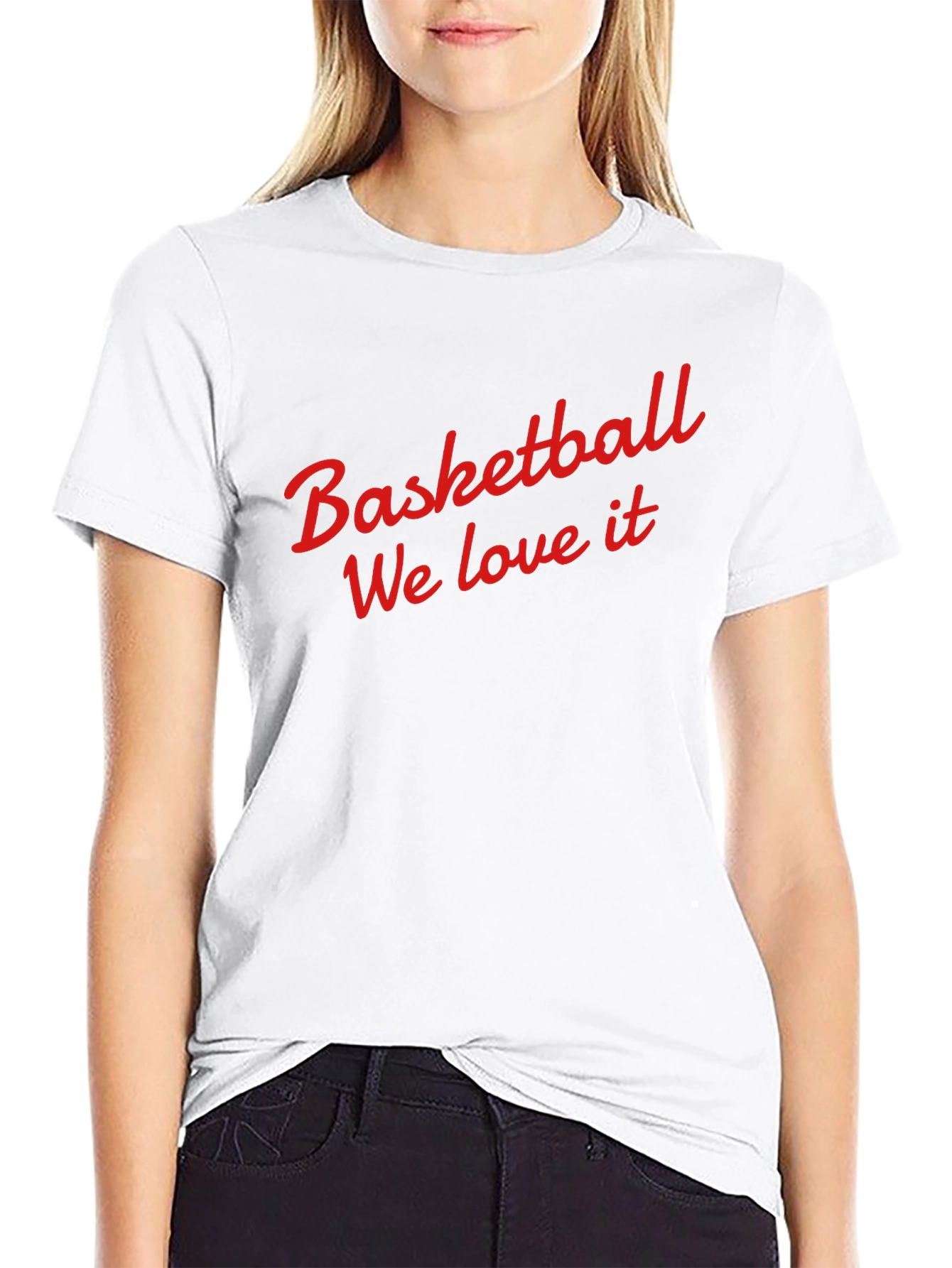 Basketball We Love It Black T-Shirt