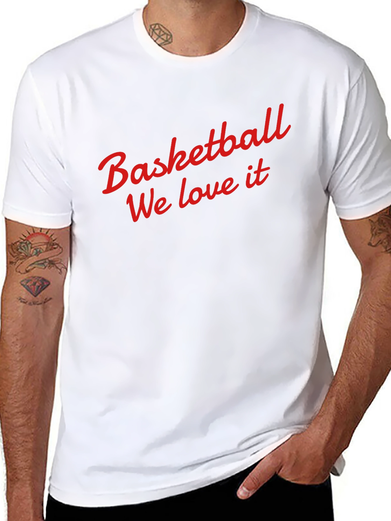 Basketball We Love It Black T-Shirt