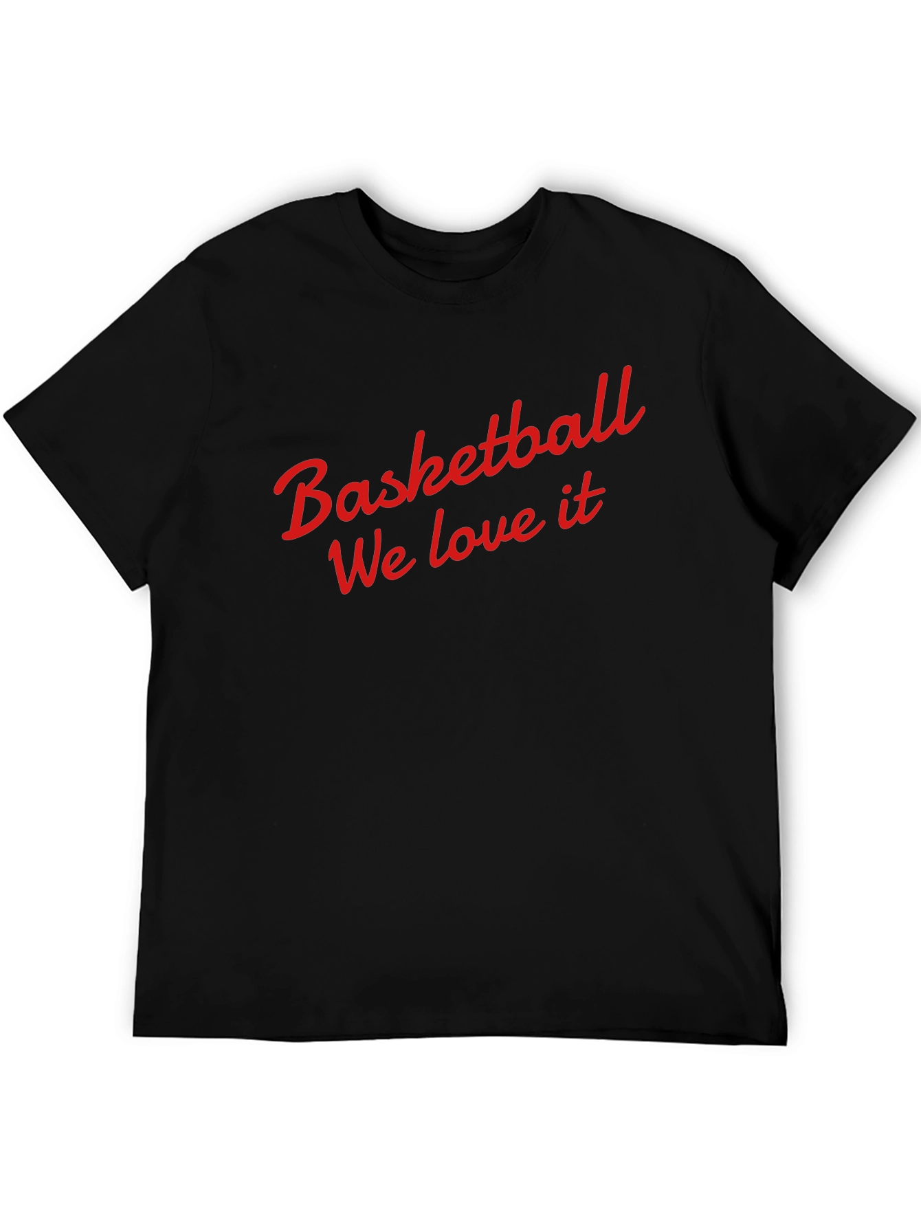 Basketball We Love It Black T-Shirt
