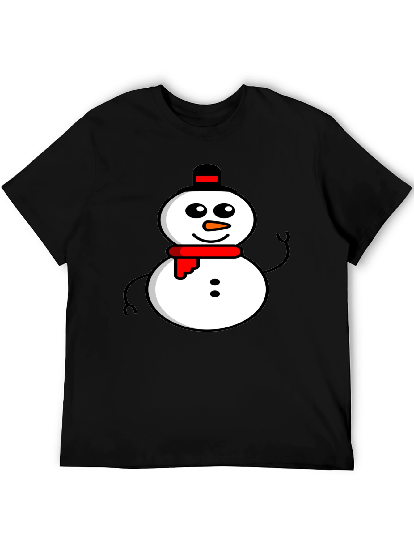 Snowman Graphic Tee - Winter Holiday Apparel