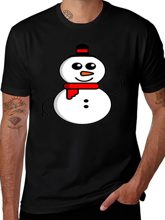 Snowman Graphic Tee - Winter Holiday Apparel