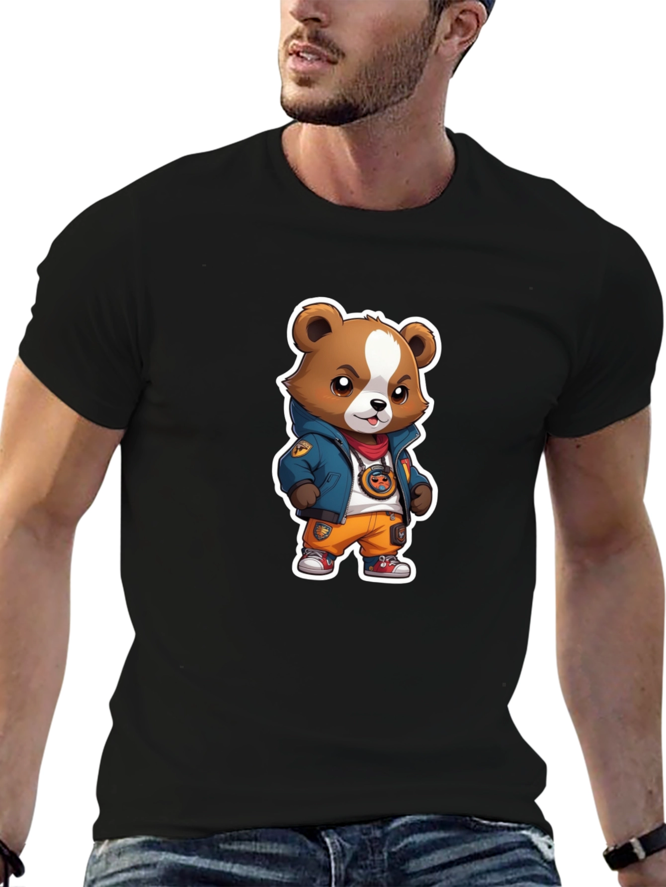 Urban Bear Graphic Tee - Trendy Style