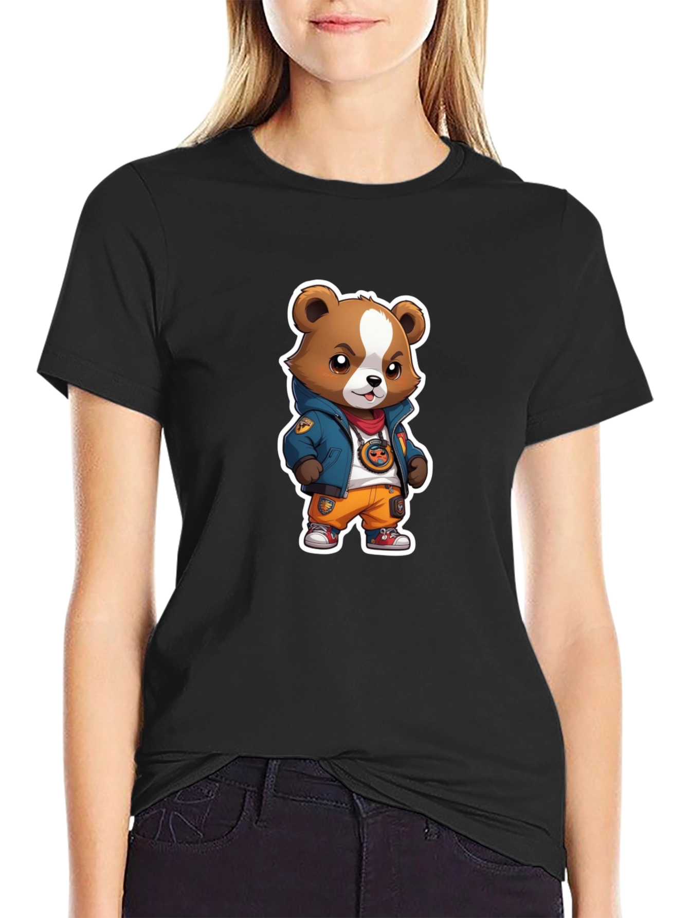 Urban Bear Graphic Tee - Trendy Style