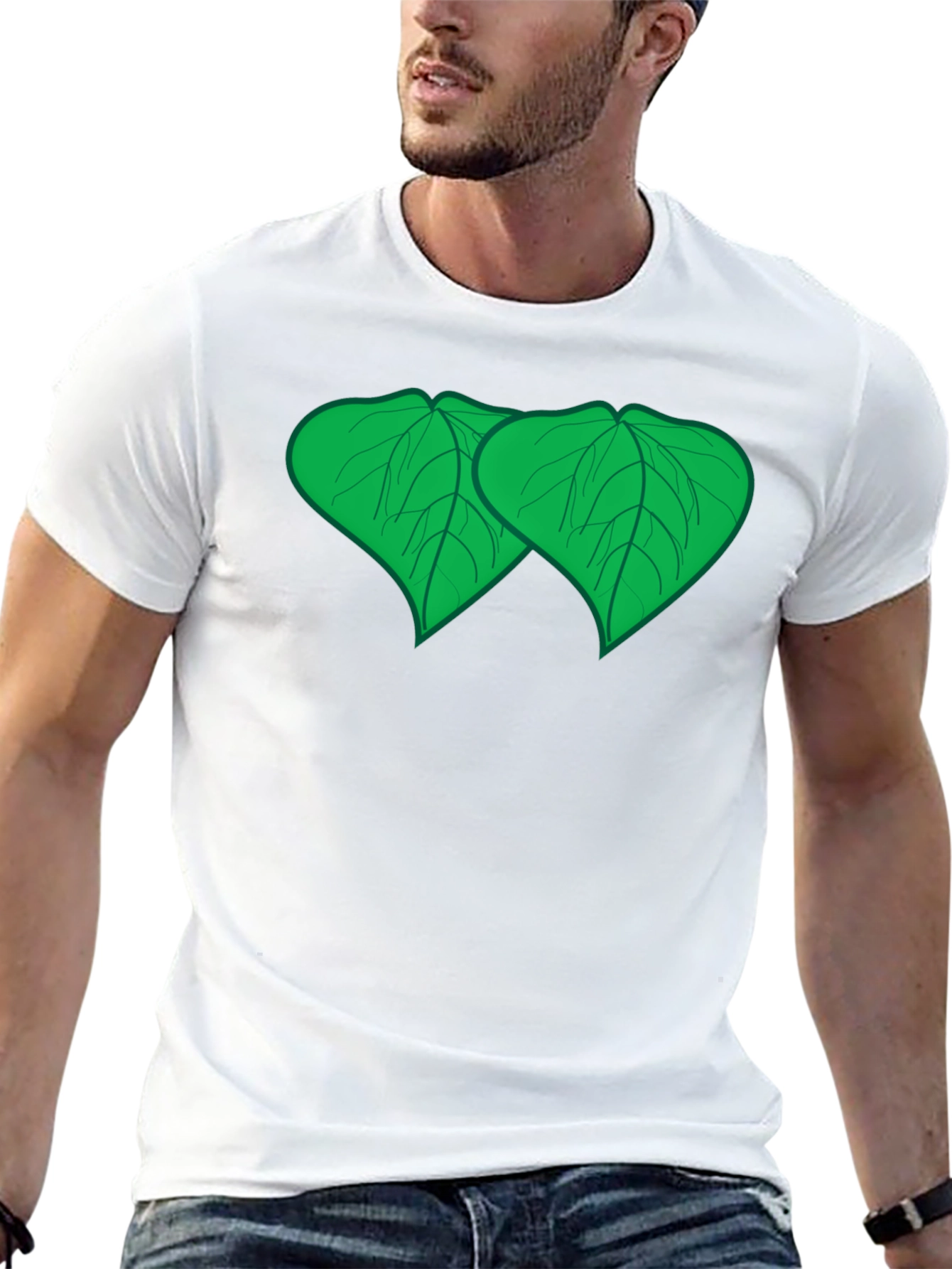 Bodhi Leaf Graphic Tee - Zen Style Comfort