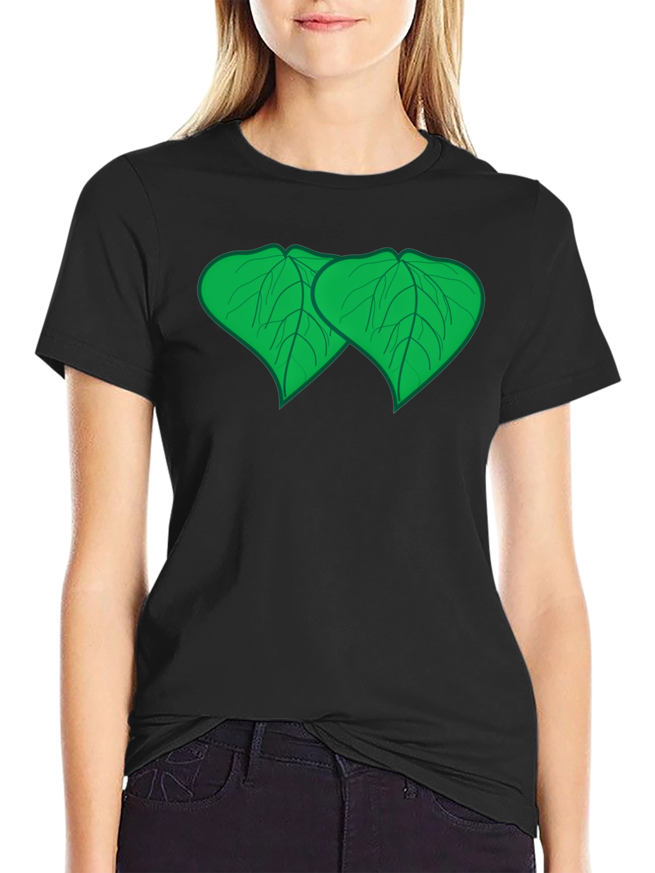 Bodhi Leaf Graphic Tee - Zen Style Comfort