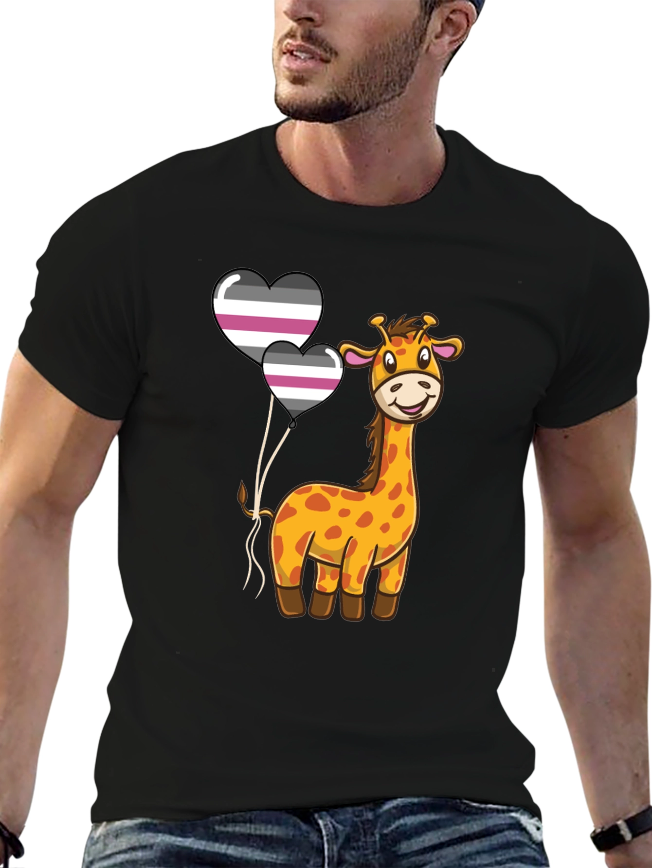 Giraffe Aromantic Pride T-Shirt