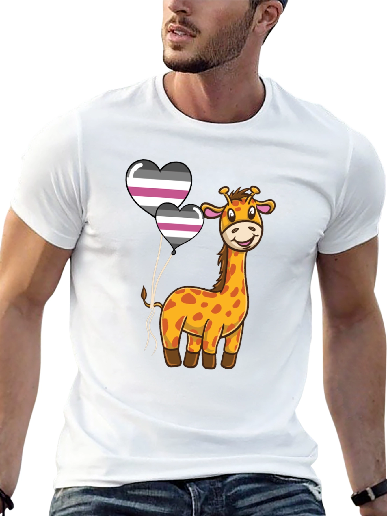 Giraffe Aromantic Pride T-Shirt