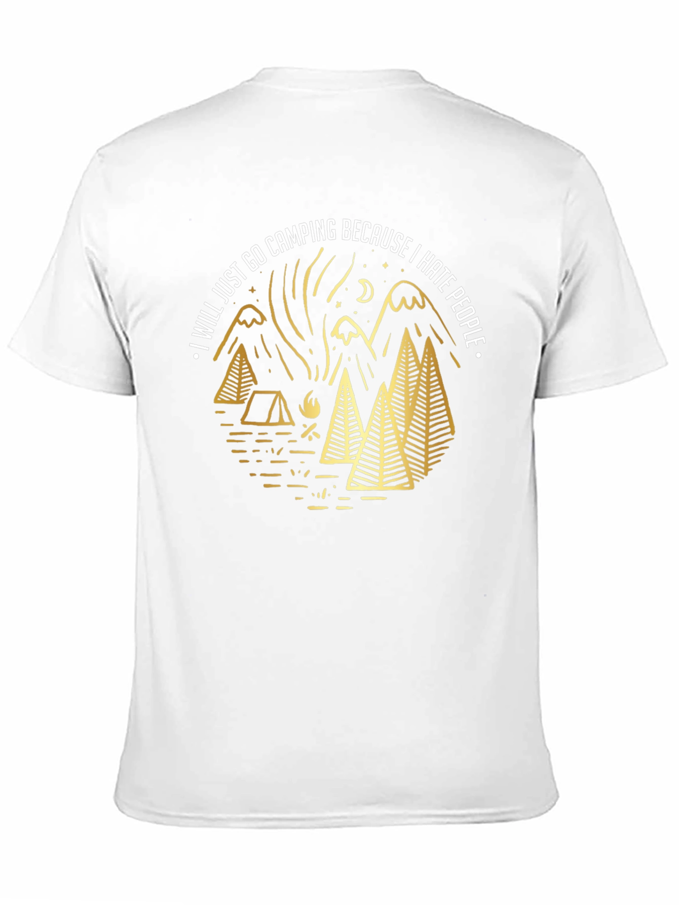 Camping Graphic Tee: I Hate People T-Shirt