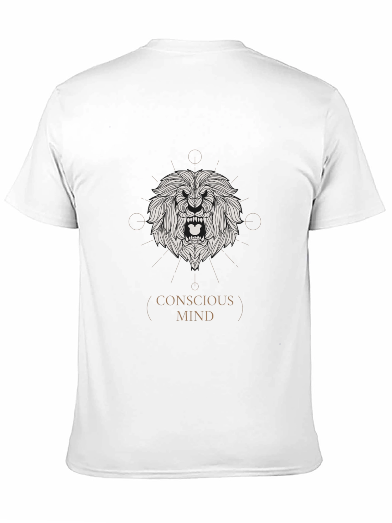 Conscious Mind Lion Graphic Tee - Black