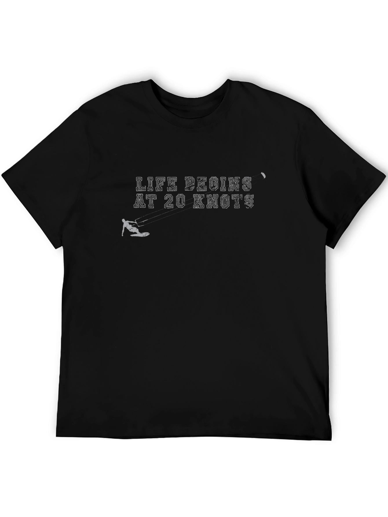 Life Begins at 20 Knots T-Shirt - Black