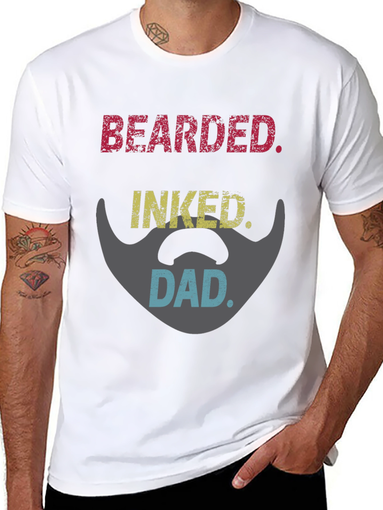 Bearded Inked Dad T-Shirt