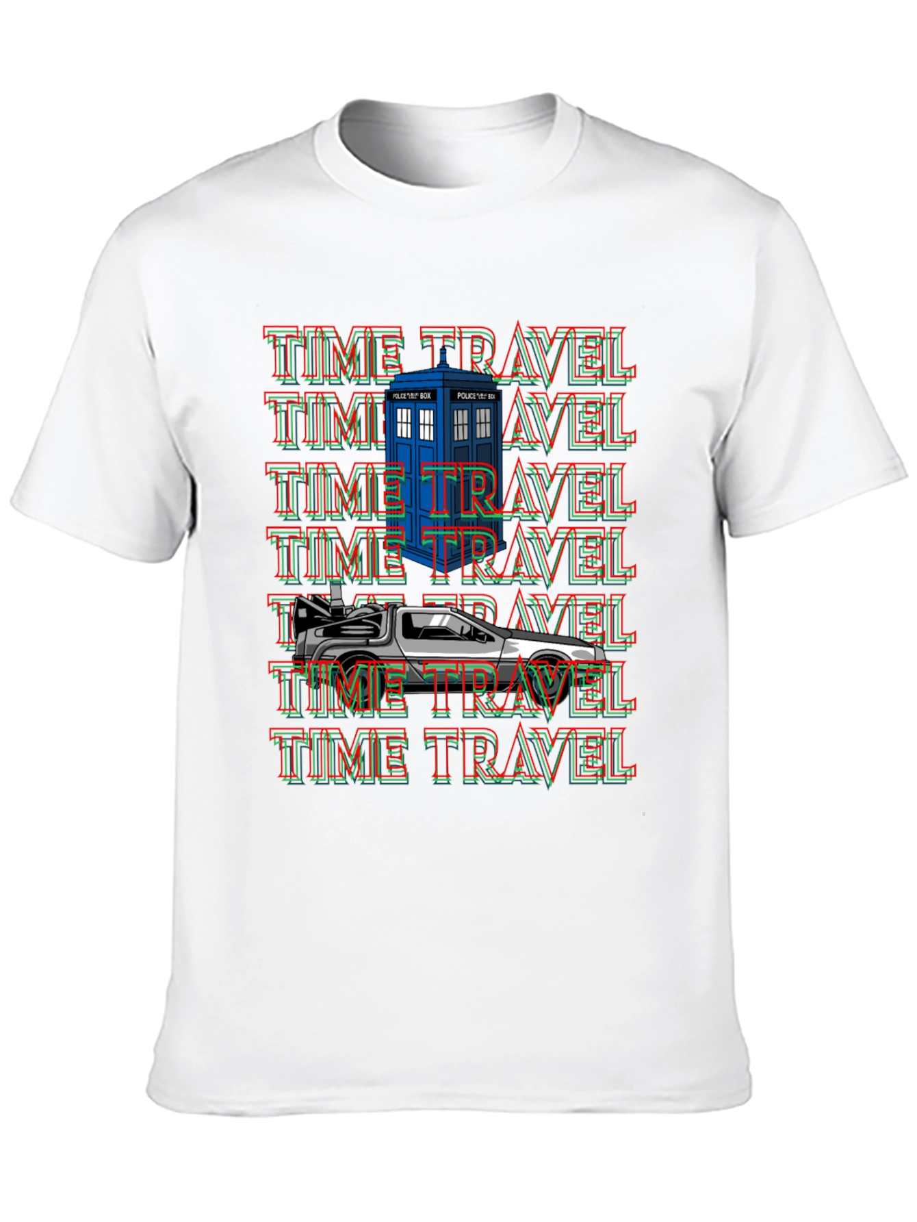 Time Travel T-Shirt: Doctor Who & DeLorean