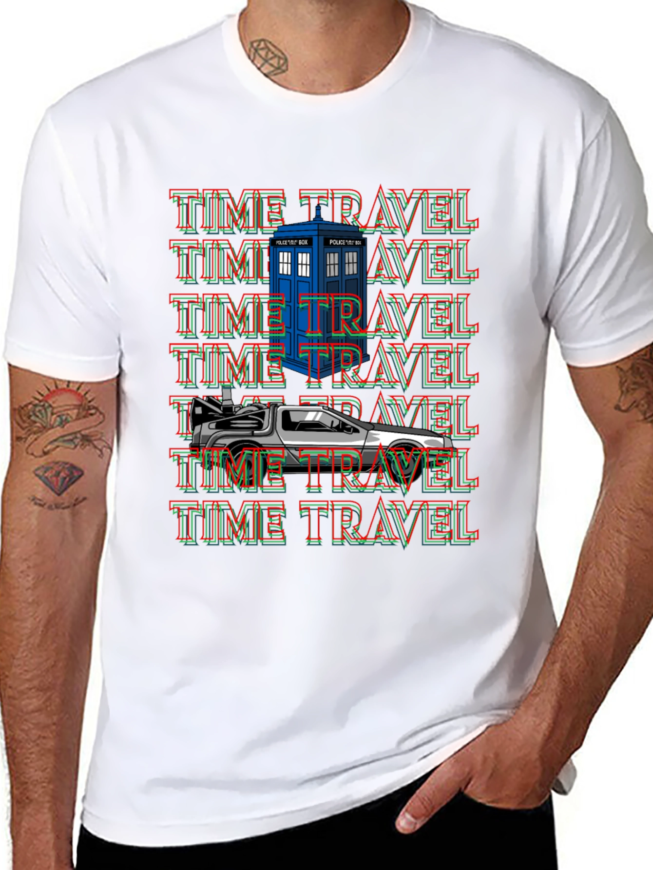 Time Travel T-Shirt: Doctor Who & DeLorean